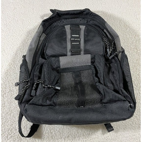 TARGUS Laptop Backpack Book bag Travel School Go Bag Straps Black Full Zip - Picture 1 of 10
